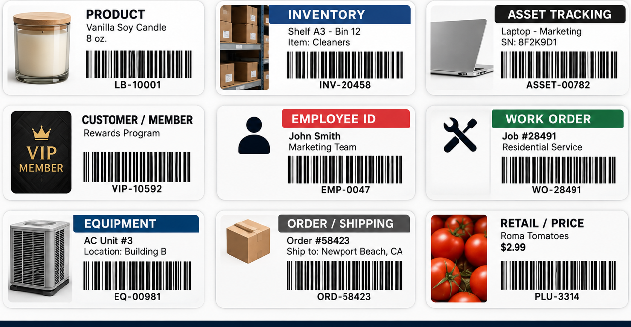 Custom barcode labels