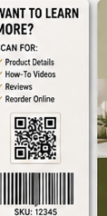 Product Info / Reorder Card