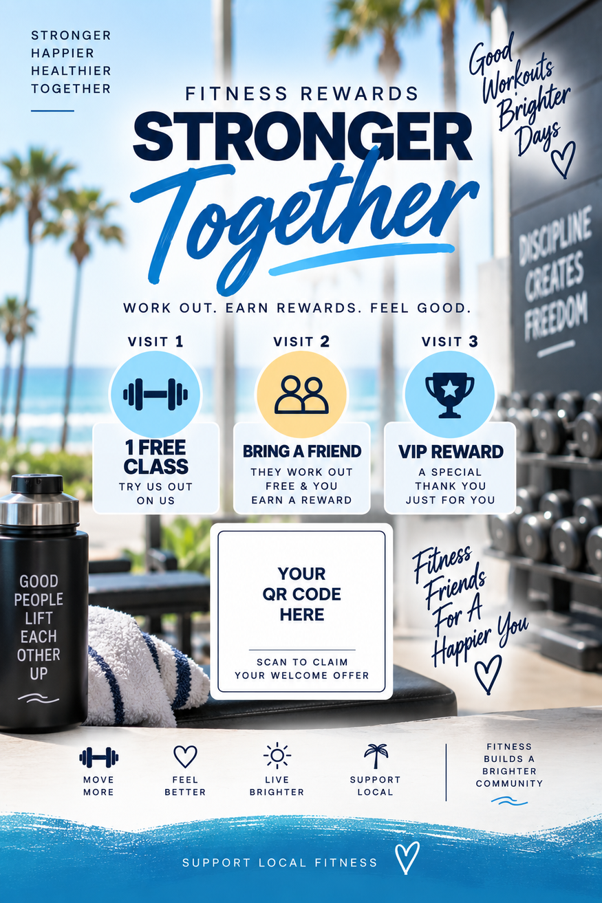 Fitness & gym rewards card