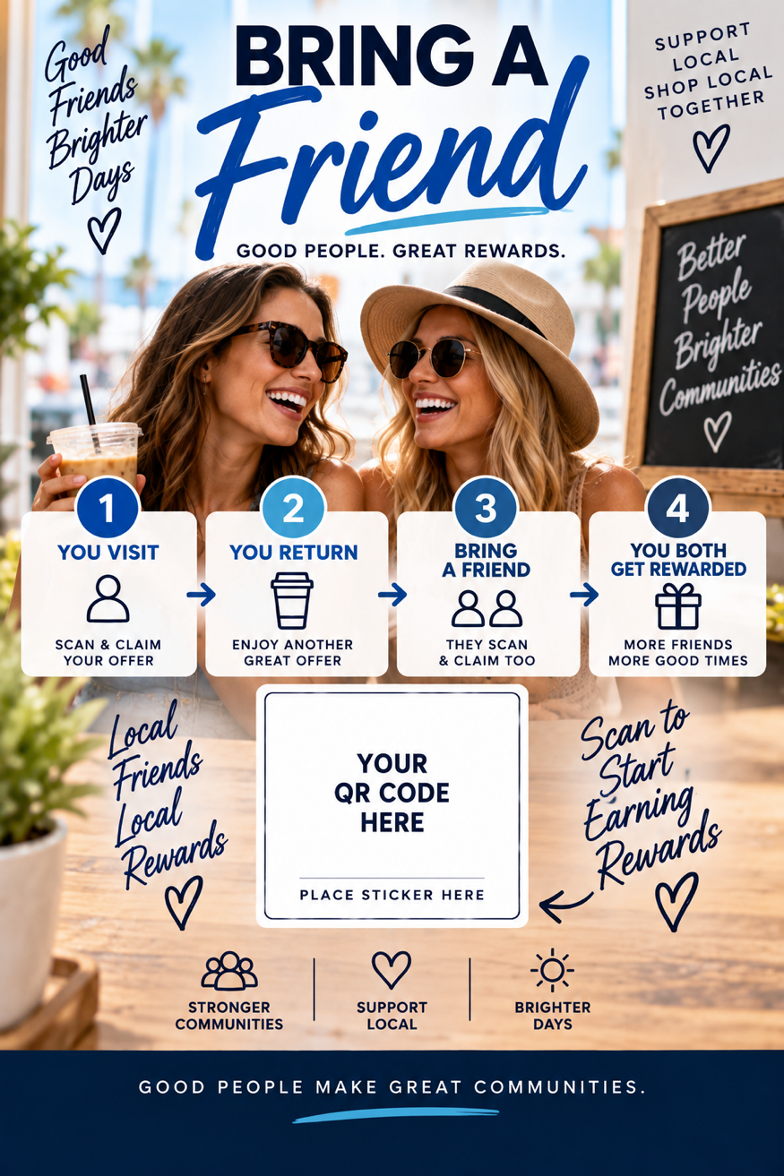 Bring a friend rewards card
